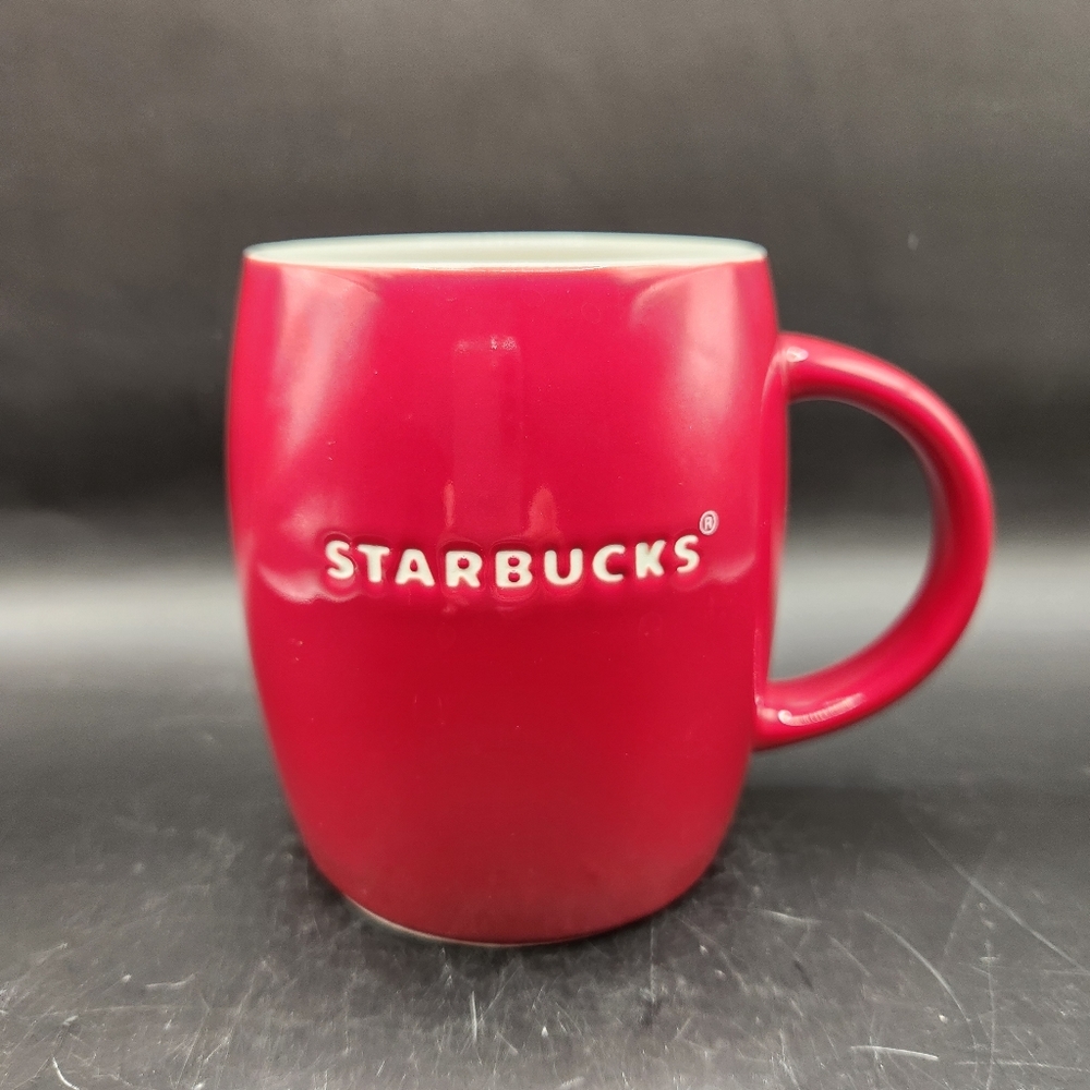 2011 Starbucks Red Coffee/Tea/Hot Cocoa Mug 12 oz.